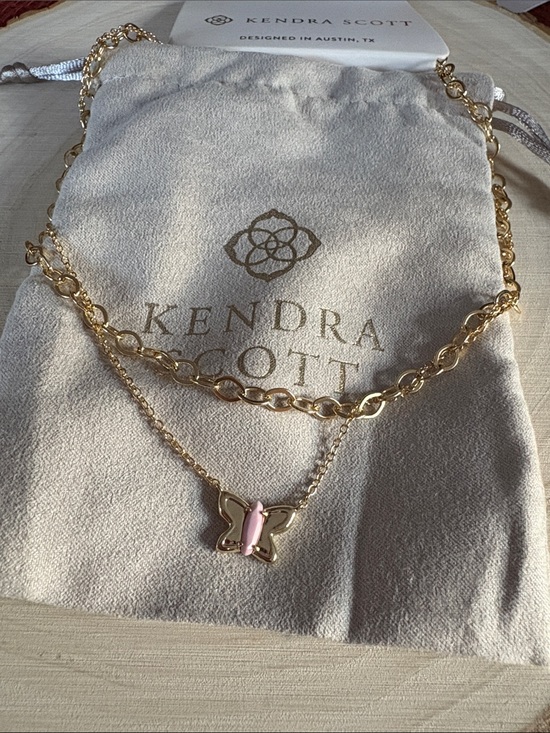 Kendra Scott Jewelry - Kendra Scott SADIE 14K Gold Over Brass Multi-Strand Necklace - Lavender